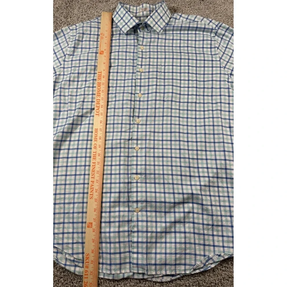 Peter Millar Mens Button Up Shirt Long Sleeve Plaid Casual Dress Up XL - Picture 6 of 6